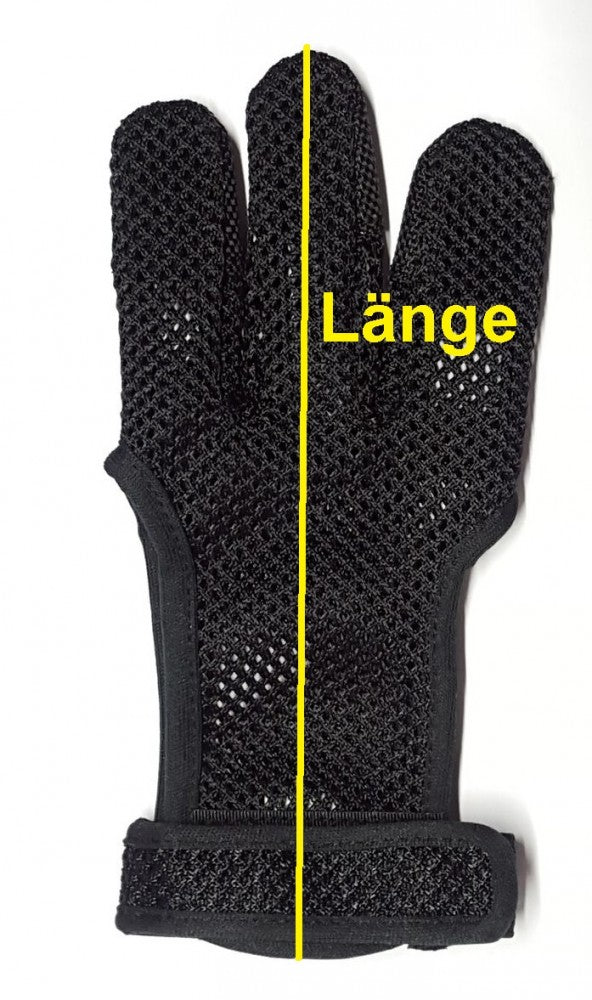 Archery net glove, Halona mesh leather-free XS-XXL, shooting glove